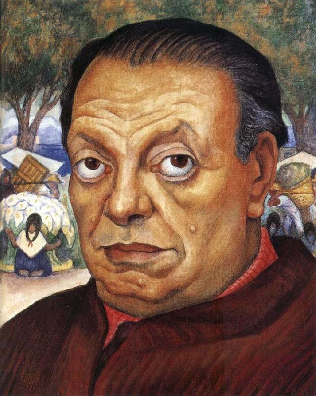 Diego Rivera Self-Portrait oil painting image